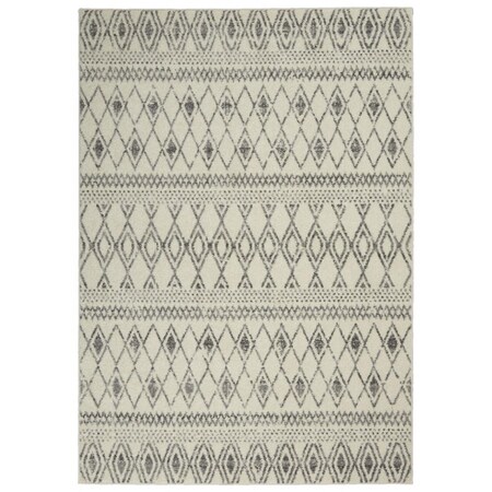 Palacedesigns 5 x 7 ft. Ivory & Gray Berber Pattern Area Rug PA3663796